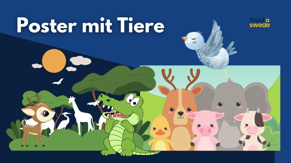 Poster mit Tiere thumbnail